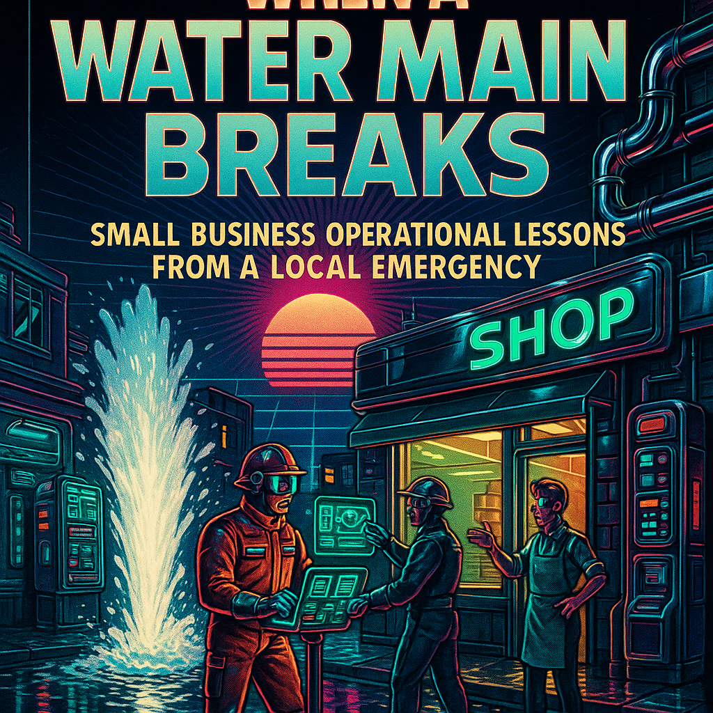 When a Water Main Breaks: Small Business Operational Lessons from a Local Emergency