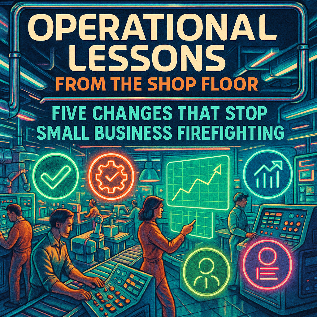 Operational lessons from the shop floor: five changes that stop small business firefighting