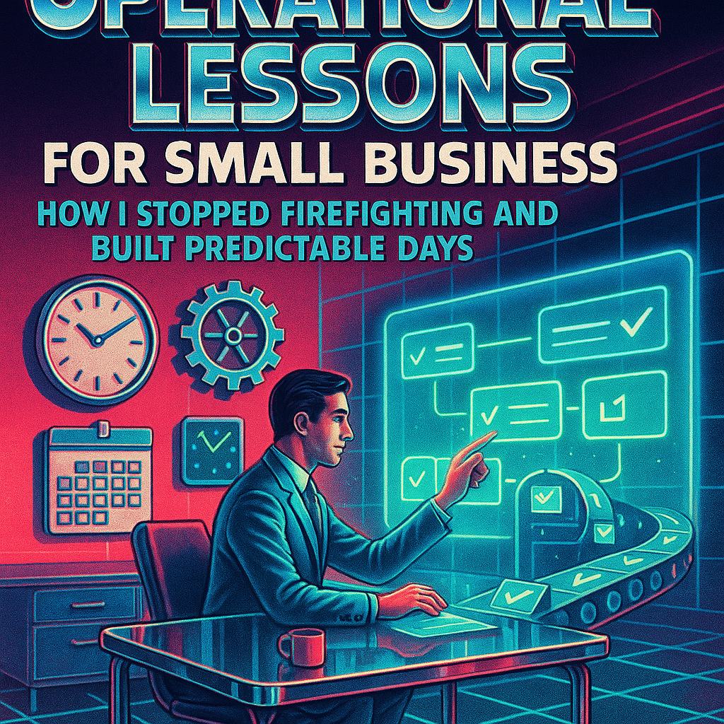 Operational Lessons for Small Business: How I Stopped Firefighting and Built Predictable Days