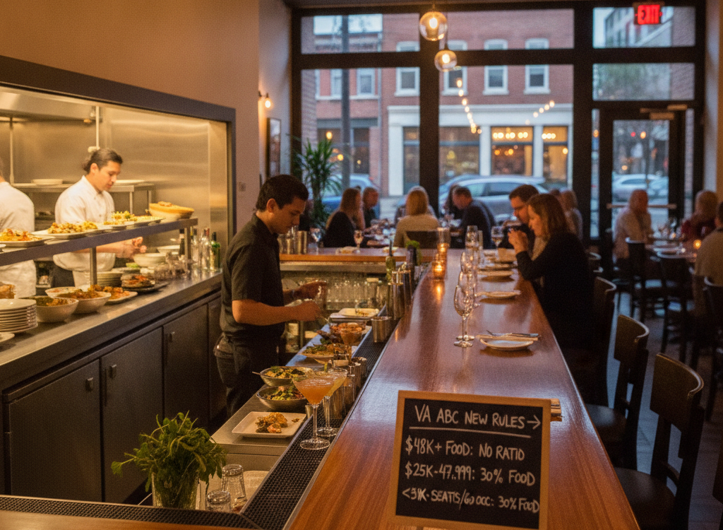 Virginia’s New Food-to-Liquor Sales Ratio Rules: What Restaurant Owners Need to Know for ABC Licenses in 2026