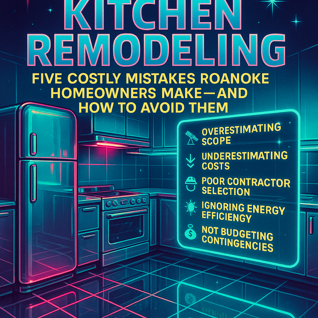Kitchen remodeling: five costly mistakes Roanoke homeowners make — and how to avoid them